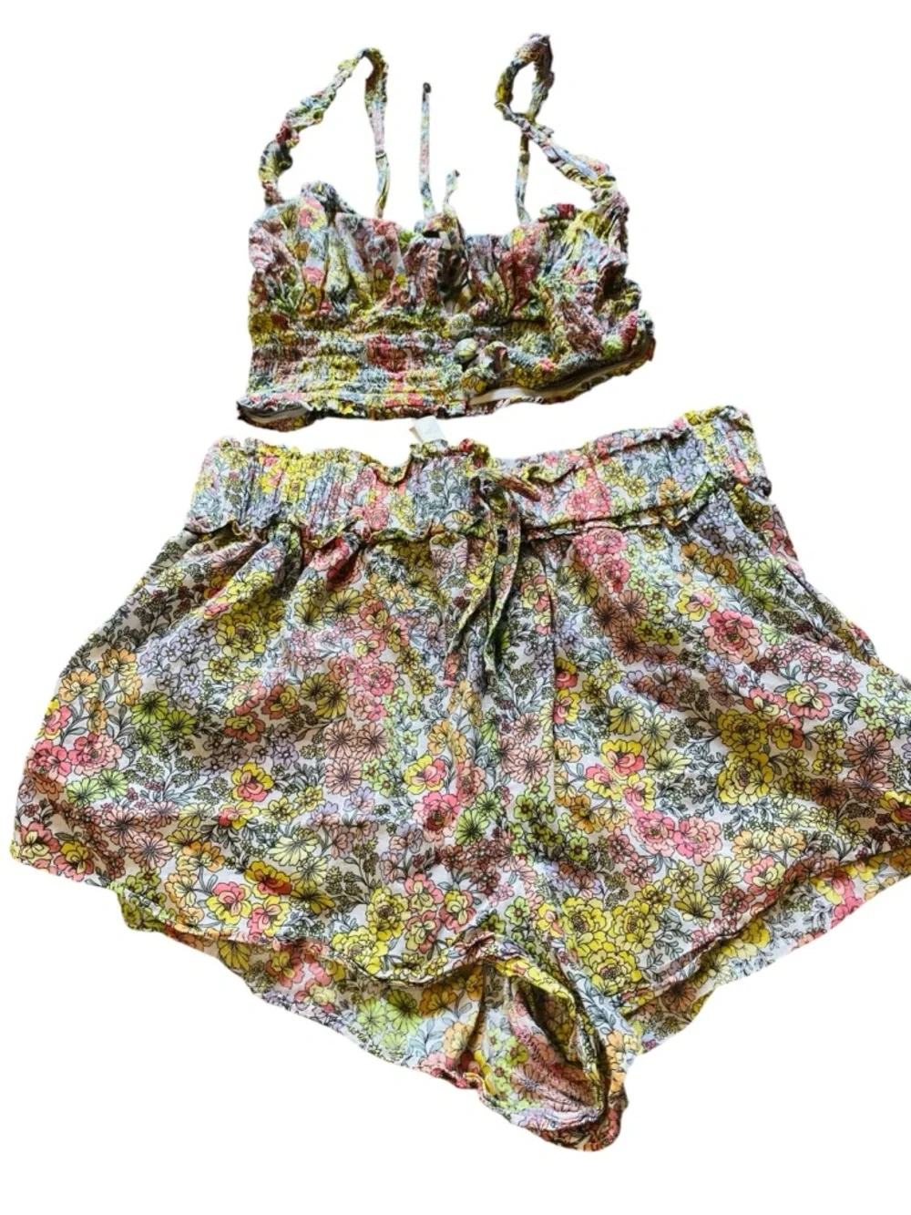 For Love and Lemons Esme PJ Set XS Cami & Shorts - Picture 6 of 13